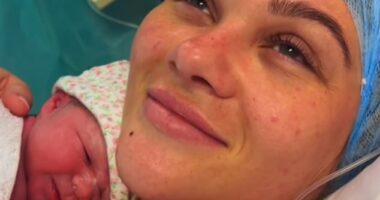 Shaughna Phillips has given birth to her second child with her boyfriend Billy Webb, she announced on Instagram on Sunday