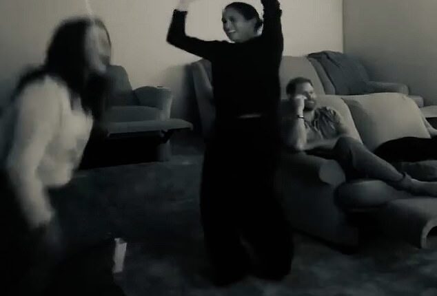 Meghan Markle (pictured centre with Prince Harry and best friend Kelly McKee Zajfen) has celebrated the Los Angeles Dodgers winning the World Series after beating the Toronto Blue Jays 5-4 in an epic Game 7 on Saturday night