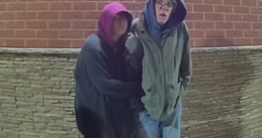 Bodycam footage captured the moment the 'Slender Man' stabber Morgan Geyser threw a tantrum as she was arrested with her transgender lover after cutting off her ankle monitor