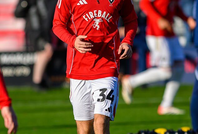 Nicky Butt's son Ruben scored twice on Tuesday night on his full debut for Salford City