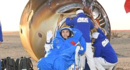 Astronaut Chen Zhongrui exited the Shenzhou-21 space capsule on November 14 after a nine-day delay caused by space debris damaging their original spacecraft