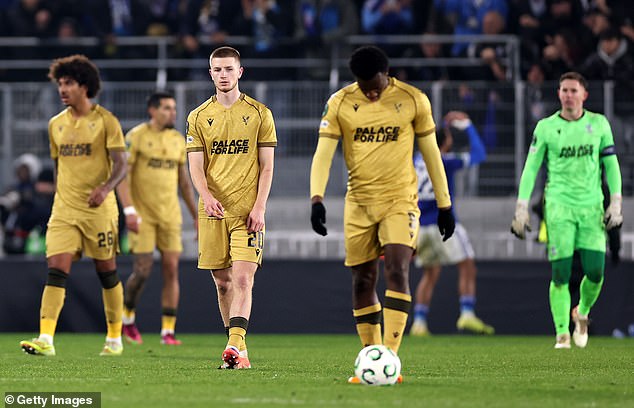 Crystal Palace suffered a disappointing 2-1 defeat by Strasbourg in the Conference League