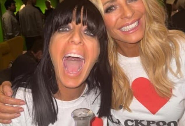 Claudia Winkleman and Tess Daly went out in style for their last ever Strictly Blackpool show, partying into the night with tequila shots on Saturday night