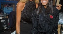 Strictly Come Dancing's Tess Daly and Claudia Winkleman looked as glamorous as ever as they hosted week seven on the BBC competition on Saturday