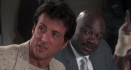 Rocky Balboa at a press conference in Rocky IV.