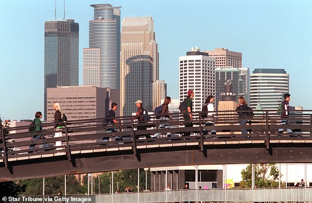 University of Minnesota students are seen walking to class. The university shared resources on how to combat the 'whiteness pandemic'