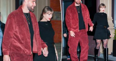 Taylor Swift and Travis Kelce's PDA streak continues with another bye week date night