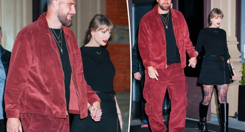 Taylor Swift and Travis Kelce's PDA streak continues with another bye week date night