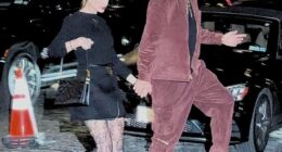 Taylor Swift showed off her killer legs as she and fiance Travis Kelce enjoyed another fancy date night in New York City on Thursday