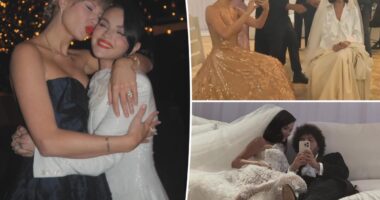 Taylor Swift shares sweet moment with pal Selena Gomez in new wedding photo