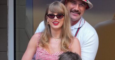 Taylor Swift has given a rare look into her romance with Travis Kelce in a new trailer for her upcoming Eras Tour docuseries. The couple is seen together in September 2024