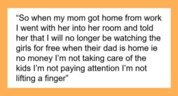 Teenager Tells Mom The “Free Nanny” Gig Is Over, Demands Cash For Watching Her Boyfriend’s Kids