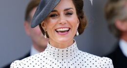 Laura Windsor, dubbed the Queen of Etiquette, says a lady should be able to walk in heels just as good as the Princess of Wales (pictured in Windsor in 2023) does