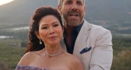 Australia's first ever Golden Bachelor Barry 'Bear' Myrden gave his heart to Sydney-based CEO Sunny on Sunday night in an epic grand finale. Pictured: Barry 'Bear' Myrden and Sunny