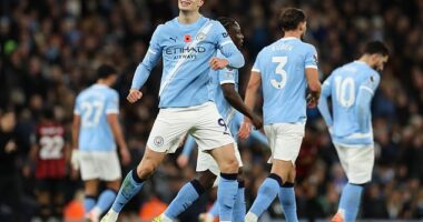 Erling Haaland spearheaded Manchester City to a 3-1 win over Bournemouth on Sunday