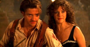 Brendan Fraser and Rachel Weiss in The Mummy