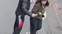 Lauren Darul (allegedly left) is accused of stabbing sushi chef Wan Lai