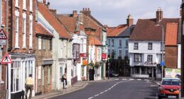 Louth in East Lindsey is situated between the North Sea coast and Lincolnshire Wolds
