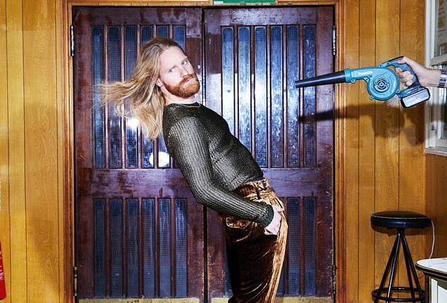 Top, trousers and shoes, Emporio Armani. Necklace, Tilly Sveaas