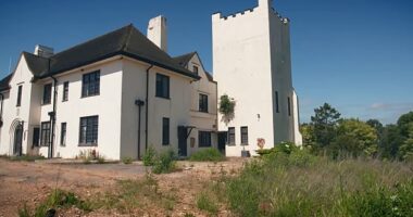 The 17th century hilltop castle set in the Warwickshire countryside, which was sold to Piers Daniell and his wife Emma for £1.4million