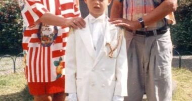 Cristiano Ronaldo admits to never really knowing his father (right), but he has shaped his life