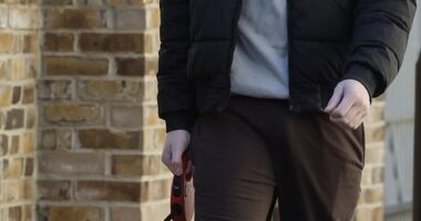 Freddy, who has moved into his grandmother's house in Bermondsey, south-east London, was spotted going for a walk yesterday. He also seems to have won the battle with his ex over who would keep their dog, Pablo