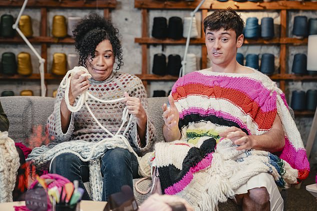 Channel 4's Game of Wool, hosted by Tom Daley (pictured with contestant Lydia, will kickstart the search for Britain's best knitter and inspire viewers to take up the craft