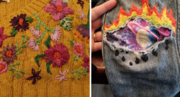 This Online Group Is Solely Dedicated To People Repairing Their Clothes In The Most Stunning Ways (50 Pics)