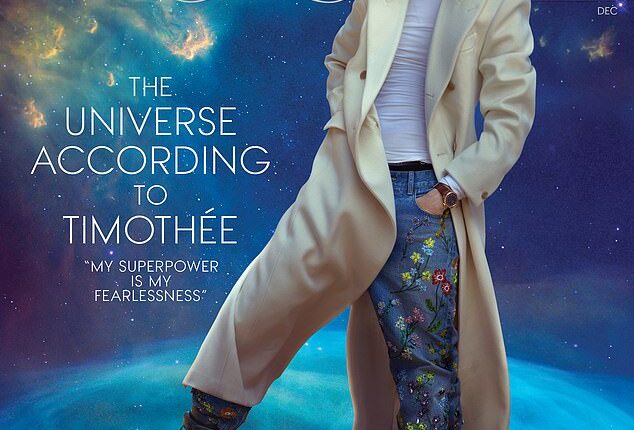 Timothée Chalamet tells the latest edition of Vogue that children are 'on his radar' as he looks to the future after watching his older sister Paulin welcome her first child in 2024