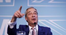 Mr Farage yesterday teased the release of a golden badge with party branding on it, plus 2018, the year it was formed, and the slogan 'family, community, country' (below).