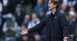 Thomas Frank was booed by Tottenham fans for taking off Xavi Simons against Man United