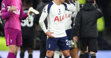 Pedro Porro has been blasted by Tottenham fans for his annoyance at Lucas Bergvall after their 2-1 defeat by Fulham