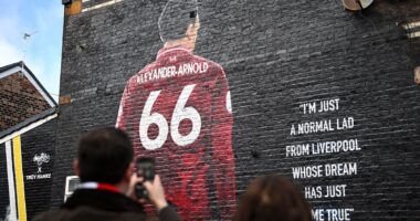 Trent Alexander-Arnold mural vandalised ahead of Liverpool return for Real Madrid