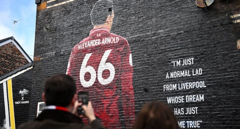 Trent Alexander-Arnold mural vandalised ahead of Liverpool return for Real Madrid