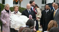 Kash Patel was all smiles at the White House Thanksgiving celebration with several members of Trump's cabinet despite rumors the president was considering firing him as FBI director