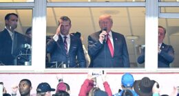Trump booed by a Washington Commanders crowd on Sunday during an NFL game