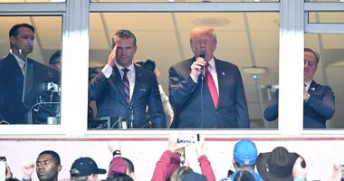 Trump booed by a Washington Commanders crowd on Sunday during an NFL game