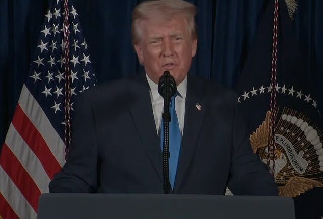 Trump said the American people are filled with 'righteous anger and enormous resolve' as he slammed Biden for allowing Lakanwal to reside in the United States