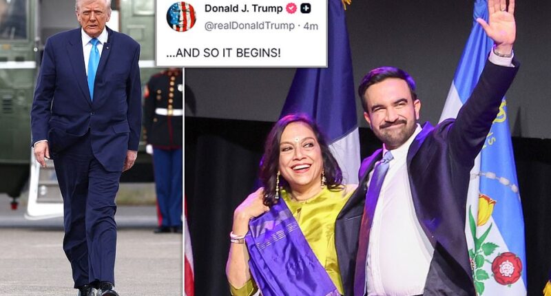 President Donald Trump immediately turned to spin the strong electoral victories by Democrats on Tuesday night far away from himself. 'Trump wasn't on the ballot, and shutdown were the two reasons that Republicans lost elections tonight,' according to Pollsters,' the president posted on social media as he watched the losses for Republicans pile up in Virginia, New Jersey and New York City. And when New York City mayor-elect Zohran Mamdani took the stage in Brooklyn to celebrate his historic victory, he made a prominent point to call out Trump by name.