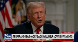 President Donald Trump doesn't believe that Americans are worried about the economy. In a slightly contentious interview with Fox News Channel's Laura Ingraham that aired Monday night, he bristled at the idea that the economy was anything other than great again. Ingraham asked a number of economic questions to the president, including 'Why are people saying they're anxious about the economy?' 'I don't know that they are saying that,' Trump said. 'I think the polls are fake.' 'We have the greatest economy we've ever had,' the president added.