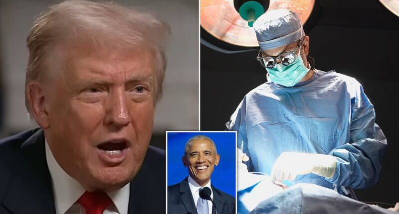 Donald Trump's obsessive hatred for his Democratic predecessor Barack Obama is taking a sinister turn as he targets Michelle Obama on social media. The president started off his Tuesday morning by reposting a series of comments on Truth Social mocking the Obama family. One post sent to the president's followers is an image of actors Gene Wilder and Cleavon Little smiling together from the movie ‘Blazing Saddles’ with the caption: ‘Racism in America was almost dead because we were united in ridiculing racists and their beliefs.’