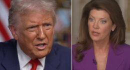 Donald Trump threatened to walk out of a 60 Minutes interview that aired on Sunday in a moment that was too hot for TV. The president sat down with CBS News for an exclusive interview with anchor Norah O'Donnell. This is Trump's first interview with the network since his explosive lawsuit over CBS' edited interview with Vice President Kamala Harris during the 2024 election. O'Donnell repeatedly prodded Trump over his decision to pardon cryptocurrency billionaire Changpeng Zhao. The crypto mogul pleaded guilty to violating money laundering laws and was sentenced to four months in prison.