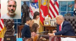 Donald Trump ordered Attorney General Pam Bondi to investigate Jeffrey Epstein 's relationship with Bill Clinton and other prominent Democratic donors amid the bombshell release of the deceased [child predator's] email scandal. The president also raged at 'weak republicans' for being 'soft and foolish' politicians playing into the 'Epstein hoax.' Republicans, earlier this week, published 23,000 pages of emails from Jeffrey Epstein where the billionaire [child predator] claims he has a blackmail on 'dirty Donald.'