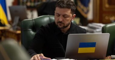 Volodymyr Zelensky sent his gratitude to a fuming Donald Trump following his proposed peace plan for ending the war in Ukraine