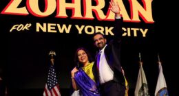 Zohran Mamdani delivered a fiery address on Tuesday night as he romped to victory in the New York City mayoral election, taking aim at his political opponents and declaring a 'new dawn' for the Big Apple