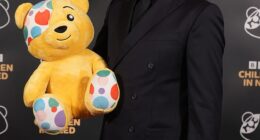 Vernon Kay, who is one of this year's main hosts, was spotted arriving at MediaCity in Salford, Manchester before tonight's show