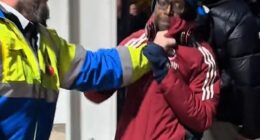 AFTV broadcaster Ty clashed with a steward after Arsenal's 2-2 draw at Sunderland