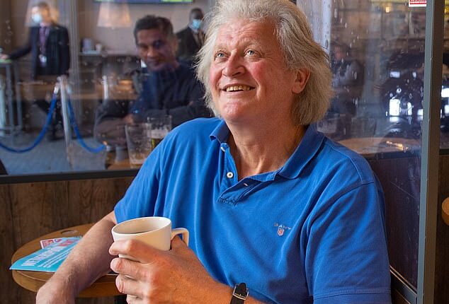 Cautious: Wetherspoons boss Tim Martin, whose firm runs nearly 800 pubs across the UK, said sales rose 3.7% in the first 14 weeks of its financial year to November 2