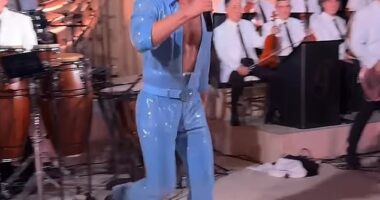 Mark Zuckerberg has been upping his style game amid his 'midlife crisis' makeover - but he managed to shock his 15.6 million Instagram followers when he dressed up like pop star Benson Boone for his wife's 40th birthday party