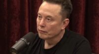 Elon Musk is pictured during his latest appearance on the Joe Rogan Experience